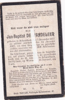 Jan De Wandeleer :  Schaerbeek 1877 - 1907 - Images Religieuses