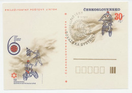 Postal Stationery / Postmark Czechoslovakia 1977 Motor - International Six Days Enduro  - Motorfietsen