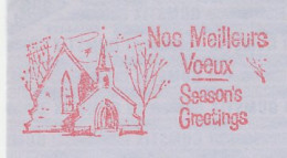 Meter Cut Canada 1965 Seasons S Greetings - Church - Natale