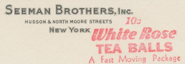 Meter Top Cut USA 1941 Tea Balls - White Rose - Sonstige & Ohne Zuordnung