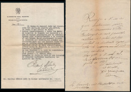 Lérida - Guerra Civil - 2 Escritos Al Director Hospital Quirúrgico En "Terrefarrera" - Lettres & Documents