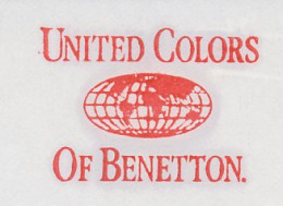 Meter Cut Netherlands 1990 Globe - United Colors Of Benetton - Geografia