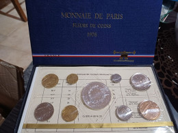 1976 Francia Serie Fleurs De Coins, Monnaie De Paris FDC - Collections