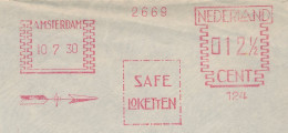Meter Cover Netherlands 1930 Safes - Safe Deposit Box - Non Classés