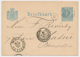 Briefkaart G. 16 Den Haag - Belgie 1878 - Grensstempel - Postal Stationery