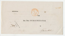 Naamstempel Wyhe 1867 - Lettres & Documents