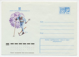 Postal Stationery Soviet Union 1974 Cross Country Skiing  - Invierno