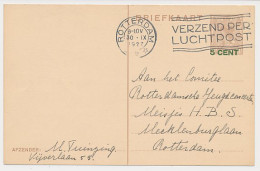Briefkaart G. 218 Locaal Te Rotterdam 1927 - Ganzsachen