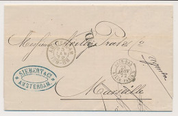 Amsterdam - Marseille Frankrijk 1872- P.D - Pays-Bas Lille-Paris - ...-1852 Voorlopers