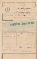 Vrachtbrief Staats Spoorwegen Ede - Den Haag 1914 - Etiket - Non Classés