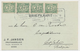 Treinblokstempel : Vlissingen - Breda VII 1924 ( Goes ) - Non Classés