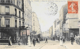 CPA - PARIS - N° 69 - Rue De Bellevile Vers La Rue Piat (XXe Arrt.) - 1907 - Inimitable D. K. - TBE - District 20
