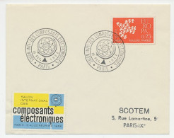 Cover / Postmark France 1962 Electronic Components - Exhibition - Elektriciteit