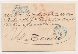Amsterdam - Trieste Italie 1843 - Franco Coblentz - ...-1852 Vorläufer