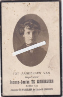 Joanna  De Wandeleer :  Schaerbeek 1898 - Evere 1919 - Images Religieuses