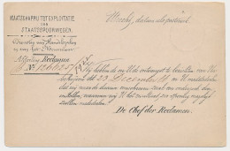 Spoorwegbriefkaart G. MESS23 C - Utrecht - Rotterdam 1881 - Postal Stationery