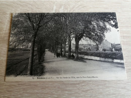 Rennes Sur Les Bords De L'Ille, Vers Le Pont St Martin En 1916  35 - Rennes