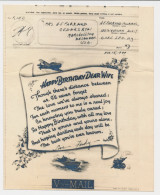 V-Mail Mediterranean Area - USA 1944 Love - Happy Birthday - USS Vulcan - Non Classés