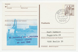 Postal Stationery Germany 1988 Airlift Berlin - Cold War - Other & Unclassified