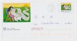 Postal Stationery France 2003 Letter - Read - Writers