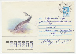 Postal Stationery Soviet Union 1986 Fish - Sturgeon - Fishes