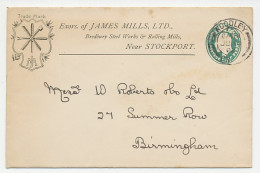 Postal Stationery GB / UK 1902 - Privately Printed Bredbury Teel Works - Rolling Mills - Fabbriche E Imprese