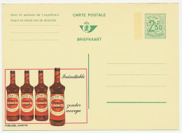 Publibel - Postal Stationery Belgium 1970 Aperetif - Gancia - Americano - Herbs - Wines & Alcohols