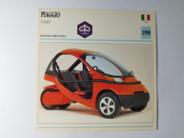 PIAGGIO 3 Roues 1990 Italie Fiche Technique Moto - Sport