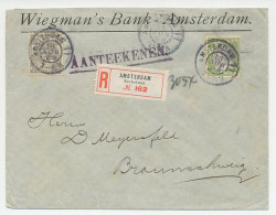 Em. Bontkraag Aangetekend Amsterdam - Duitsland 1909 - Zonder Classificatie