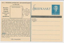 Spoorwegbriefkaart G. NS302 C - Postal Stationery