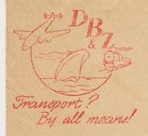 Meter Cover Netherlands 1953 Transport - Airplane - Ship - Train - Autres & Non Classés