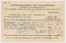 Briefkaart G. DW78-II-i - Duinwaterleiding S-Gravenhage 1913 - Postal Stationery