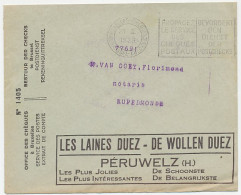 Postal Cheque Cover Belgium 1936 Knitwear - Wool - Costumi