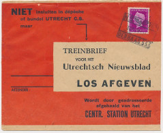 Treinbrief Den Haag - Utrecht 194? - Unclassified