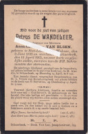 Petrus   De Wandeleer :  St Lambrechts Woluwe 1833 - Schaerbeek 1913 - Devotion Images