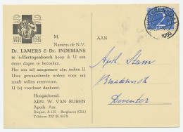 Firma Briefkaart Bergharen 1950 - Apotheek - Zonder Classificatie