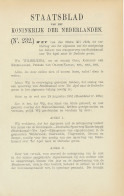 Staatsblad 1916 : Spoorlijn Stadskanaal - Ter Apel - Historical Documents