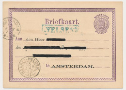 Stationstempel VELSEN - Amsterdam 1873 - Brieven En Documenten