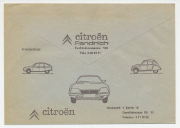 Postal Cheque Cover Germany ( 1975 ) Car - Citroën - 2CV - Auto's