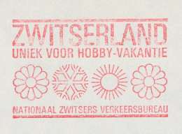 Meter Cover Netherlands 1974 Four Seasons - Flower - Snow Christal - Sun - Switzerland - Climate & Meteorology