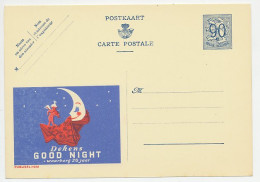 Publibel - Postal Stationery Belgium 1951 Violin Player - Moon - Blankets  - Musik