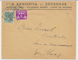 Treinblokstempel : Emmerik - Amsterdam F 1935 ( Zevenaar ) - Ohne Zuordnung