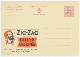 Publibel - Postal Stationery Belgium 1959 Cigarette Paper - Rolling Tobacco - Zig Zag - Tobacco