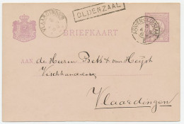 Trein Haltestempel Oldenzaal 1889 - Brieven En Documenten