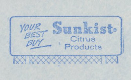Meter Cover USA 1959 Citrus Products - Sunkist - Fruits
