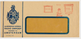 Meter Cover Netherlands 1934 Bird - Finch - Eavesdropper - AVRO - Other & Unclassified
