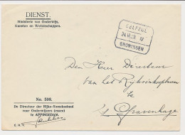 Treinblokstempel : Delfzijl - Groningen IV 1929 - Unclassified
