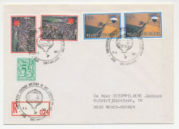 Registered Cover / Postmark Belgium 1983 Air Balloon  - Avions