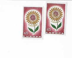 1430 Mot Anniversaire Vert - Lettres P - T Marron - 1 Normal Livré - Unused Stamps