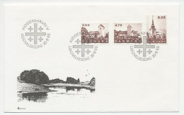 Cover / Postmark Denmark 1990 Churches  - Kirchen U. Kathedralen